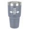 Exercise Quotes and Sayings 30 oz Stainless Steel Ringneck Tumbler - Grey - Front