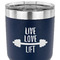 Exercise Quotes and Sayings 30 oz Stainless Steel Ringneck Tumbler - Navy - CLOSE UP