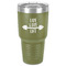 Exercise Quotes and Sayings 30 oz Stainless Steel Ringneck Tumbler - Olive - Front