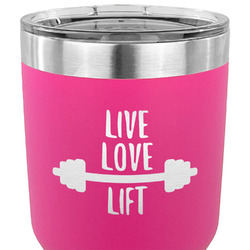 Exercise Quotes and Sayings 30 oz Stainless Steel Tumbler - Pink - Double Sided