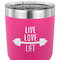 Exercise Quotes and Sayings 30 oz Stainless Steel Ringneck Tumbler - Pink - CLOSE UP