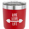 Exercise Quotes and Sayings 30 oz Stainless Steel Ringneck Tumbler - Red - CLOSE UP