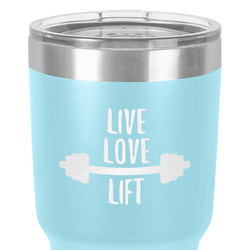 Exercise Quotes and Sayings 30 oz Stainless Steel Tumbler - Teal - Single-Sided