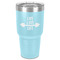 Exercise Quotes and Sayings 30 oz Stainless Steel Ringneck Tumbler - Teal - Front