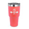 Exercise Quotes and Sayings 30 oz Stainless Steel Ringneck Tumblers - Coral - FRONT