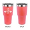 Exercise Quotes and Sayings 30 oz Stainless Steel Ringneck Tumblers - Coral - Single Sided - APPROVAL