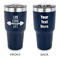 Exercise Quotes and Sayings 30 oz Stainless Steel Ringneck Tumblers - Navy - Double Sided - APPROVAL