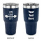 Exercise Quotes and Sayings 30 oz Stainless Steel Tumbler - Navy - Double Sided