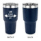 Exercise Quotes and Sayings 30 oz Stainless Steel Ringneck Tumblers - Navy - Single Sided - APPROVAL