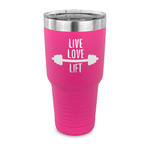 Exercise Quotes and Sayings 30 oz Stainless Steel Tumbler - Pink - Single Sided