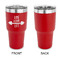 Exercise Quotes and Sayings 30 oz Stainless Steel Ringneck Tumblers - Red - Single Sided - APPROVAL