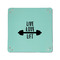 Exercise Quotes and Sayings 6" x 6" Teal Leatherette Snap Up Tray - APPROVAL