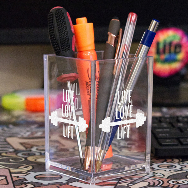 Exercise Quotes and Sayings Acrylic Pen Holder - In Context