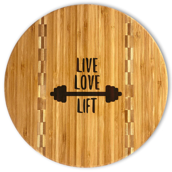 Custom Exercise Quotes and Sayings Bamboo Cutting Board