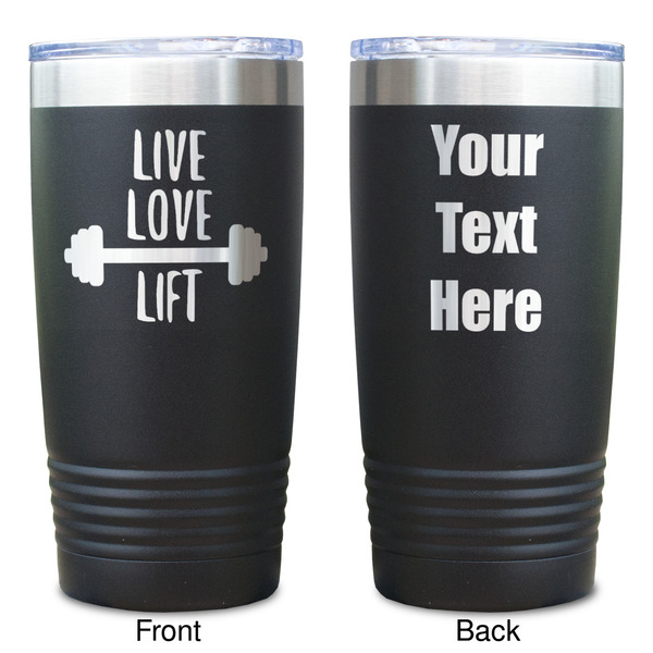 Exercise Quotes and Sayings Black Polar Camel Tumbler - 20oz - Double Sided  - Approval
