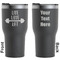 Exercise Quotes and Sayings Black RTIC Tumbler - Front and Back