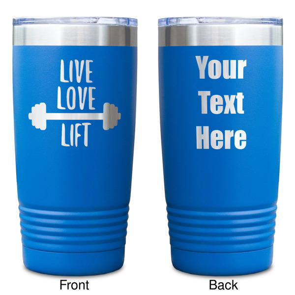 Exercise Quotes and Sayings Blue Polar Camel Tumbler - 20oz - Double Sided - Approval