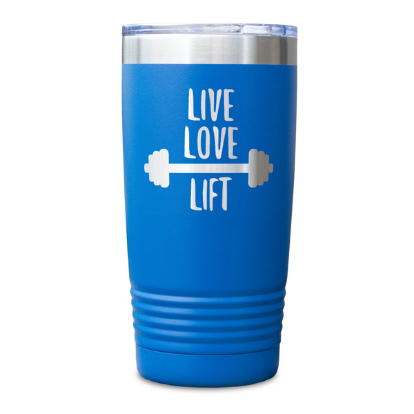 Exercise Quotes and Sayings Blue Polar Camel Tumbler - 20oz - Single Sided - Approval