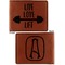 Exercise Quotes and Sayings Cognac Leatherette Bifold Wallets - Front and Back