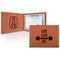 Exercise Quotes and Sayings Cognac Leatherette Diploma / Certificate Holders - Front and Inside - Main