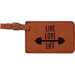 Exercise Quotes and Sayings Leatherette Luggage Tag