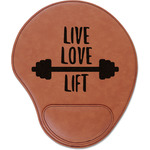 Exercise Quotes and Sayings Leatherette Mouse Pad with Wrist Support