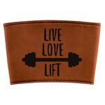 Exercise Quotes and Sayings Leatherette Cup Sleeve