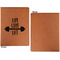 Exercise Quotes and Sayings Cognac Leatherette Portfolios with Notepad - Small - Single Sided- Apvl