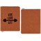 Exercise Quotes and Sayings Cognac Leatherette Zipper Portfolios with Notepad - Single Sided - Apvl