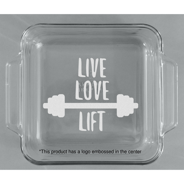 Exercise Quotes and Sayings Glass Cake Dish - APPROVAL (8x8)