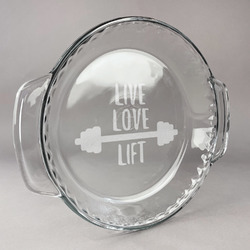 Exercise Quotes and Sayings Glass Pie Dish - 9.5in Round