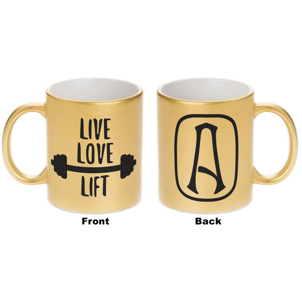 Exercise Quotes and Sayings Gold Mug - Apvl