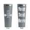 Exercise Quotes and Sayings Grey RTIC Everyday Tumbler - 28 oz. - Front and Back
