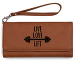 Exercise Quotes and Sayings Ladies Leatherette Wallet - Laser Engraved