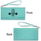 Exercise Quotes and Sayings Ladies Wallets - Faux Leather - Teal - Front & Back View
