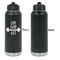Exercise Quotes and Sayings Laser Engraved Water Bottles - Front Engraving - Front & Back View