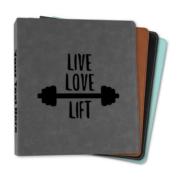 Custom Exercise Quotes and Sayings Leather Binder - 1"
