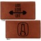 Exercise Quotes and Sayings Leather Checkbook Holder Front and Back