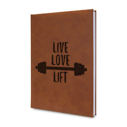 Exercise Quotes and Sayings Leather Sketchbook - Small - Single Sided