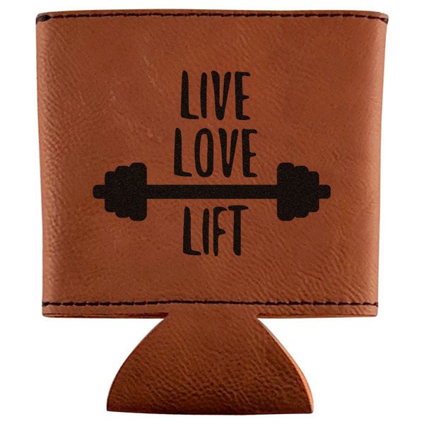 Custom Exercise Quotes and Sayings Leatherette Can Sleeve