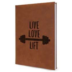 Exercise Quotes and Sayings Leatherette Journal - Large - Single Sided