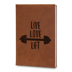 Exercise Quotes and Sayings Leatherette Journal - Large - Double Sided