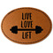 Exercise Quotes and Sayings Faux Leather Iron On Patch - Oval