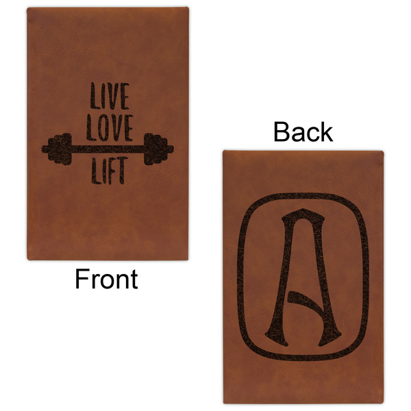 Exercise Quotes and Sayings Leatherette Sketchbooks - Small - Double Sided - Front & Back View