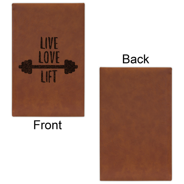 Exercise Quotes and Sayings Leatherette Sketchbooks - Small - Single Sided - Front & Back View