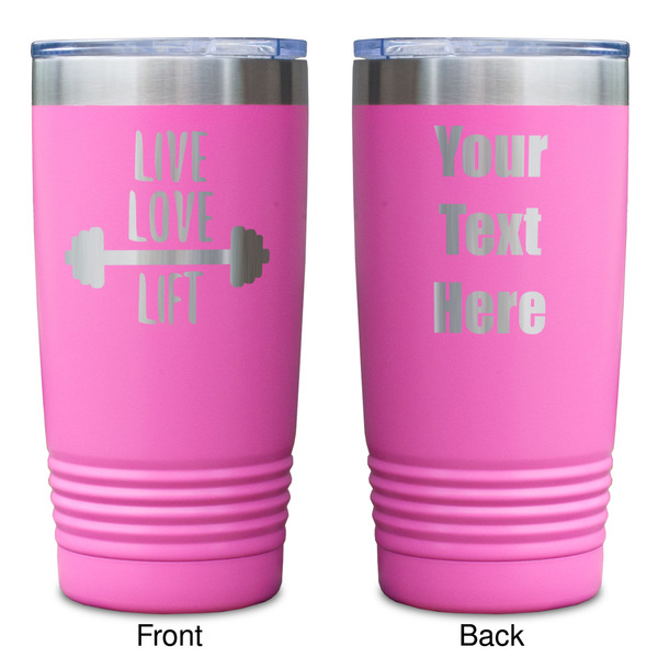 Exercise Quotes and Sayings Pink Polar Camel Tumbler - 20oz - Double Sided - Approval