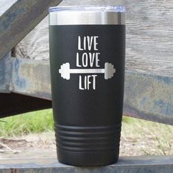 Exercise Quotes and Sayings 20 oz Stainless Steel Tumbler