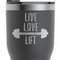 Exercise Quotes and Sayings RTIC Tumbler - Black - Close Up