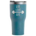 Exercise Quotes and Sayings RTIC Tumbler - Dark Teal - Laser Engraved - Single-Sided