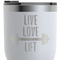 Exercise Quotes and Sayings RTIC Tumbler - White - Close Up